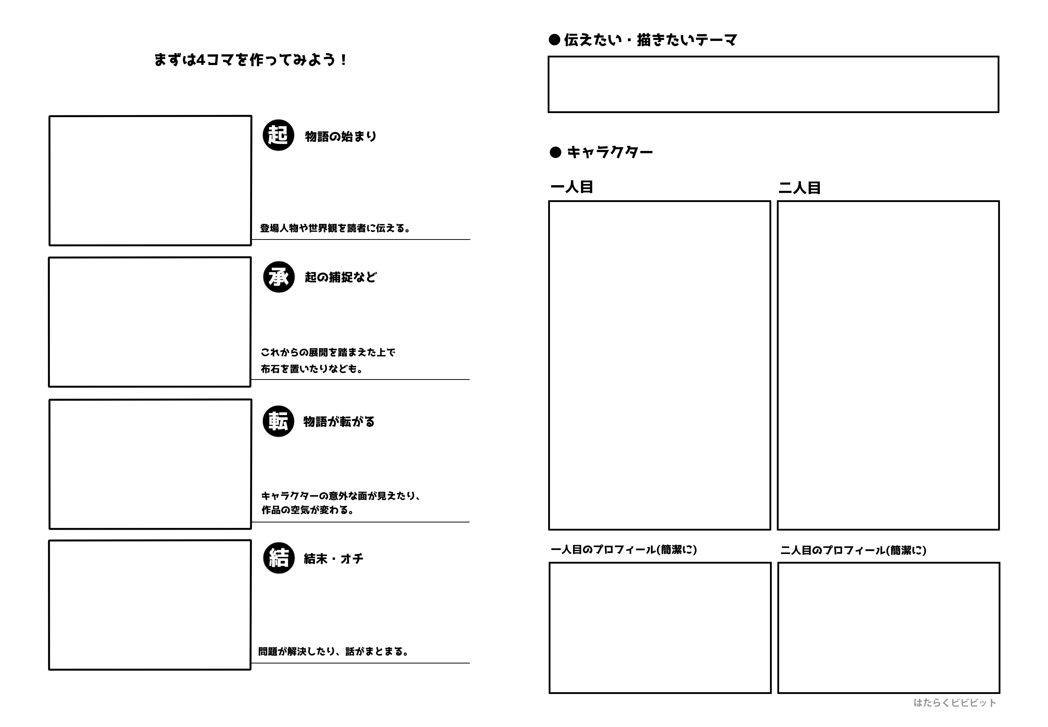 見る人を惹きつけよう ポートフォリオにもいかせる漫画の描き方初級編 はたらくビビビット By Vivivit Inc