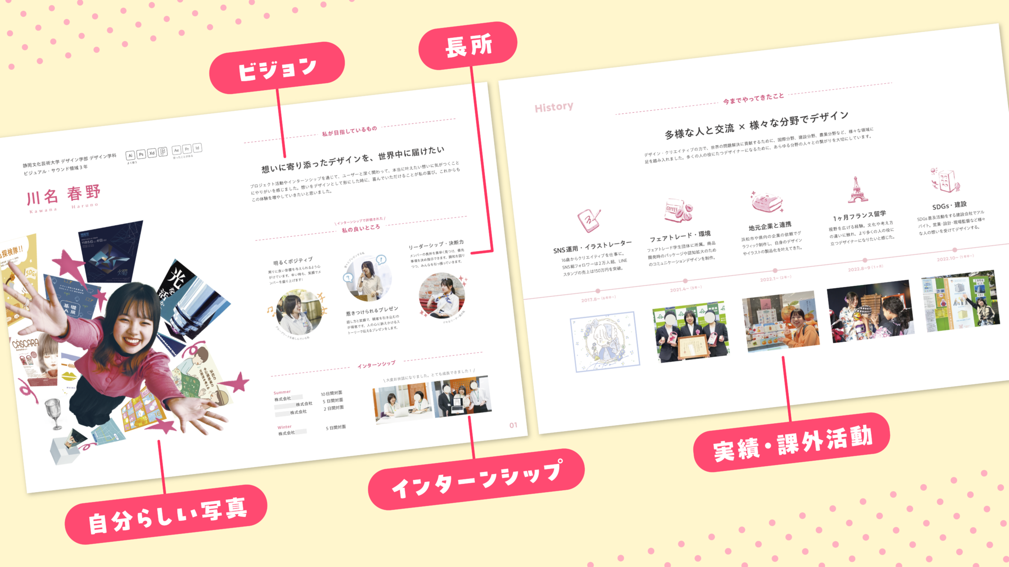 夏インターンの提出ポートフォリオを振り返る!限られた作品数でも自分らしさを追求して結果を出そう - はたらくビビビット